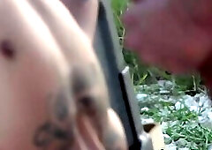 Military officers buttfucking outdoors