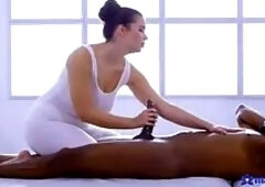 Lovely plumper is made for big black cock - massage apartments