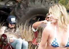 The YeastyBoiz strike once more. A mesmerizing scene begins with Ashley Alexander, the twenty-year-old hotty with a consummate body and large boobs, g
