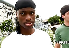 HQ interracial gay action