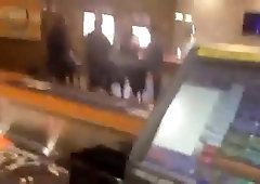 Risky Jerk Off at Work Cumming at the Bar 2