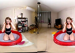 Wet Sounds In My Swimming Pool - Cute Amateur Teen Solo