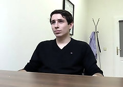 Geeky amateur guy enjoying hardcore anal in POV