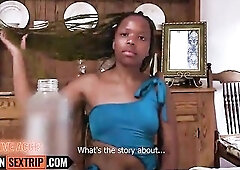 This 18YO EBONY hotty goes to church each Sunday... turned into a SCHLONG-FLOOZY one time I started recording