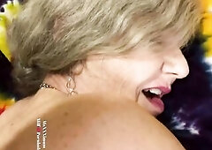 Sexy Older mother I'd like to fuck On Her Knees POV BJ & Pounding Doggy Anal Shows Creampie!