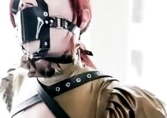 two women fetish latex asslicking and anal mff