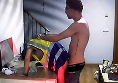 Young straight guy gets drilled by horny construction worker