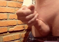 Real amateur listening french hotty ribald talk and masturbating until cum oozing of his dong