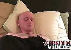 Dude strips down and shows off all his tats and piercings