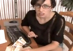 Alia Janine is busty housewife who likes to suck dick while her husband is not at home