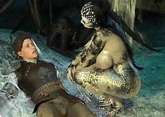 Spider Woman Traps Me To Ride My Fat Cock