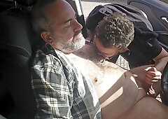 Trio Hairy men Smashing Sans a condom While Cruising (with Viktor Karmen) Part 1