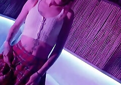 This slim nice-looking cutie with Little tits is broken in 2 by the massive jock of this muslim hunk