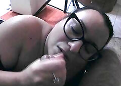 My girlfriend is a little devil who likes to suck penis and make it cum - Halloween 2024