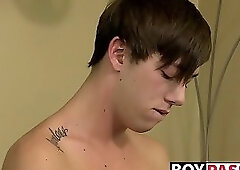 Luke Allen tugging dick alone