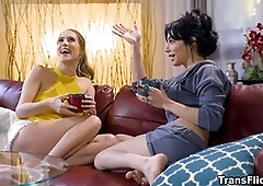 Labia-licking, inhale