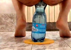 extreme ass insertion with 2 plastic bottles 6