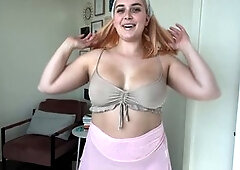 Wild micro mini skirt haul with closeups and some pussy flashing