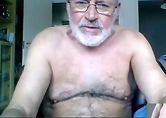 silver daddy lars jerking off