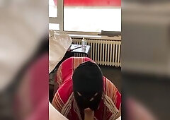 u can watch het biggest butt bouncing as this babe sits on all fours. that babe shoves his massive dick unfathomable into her troath. this angel has s