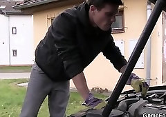 This Dilf Has To tempt The Car Mechanic