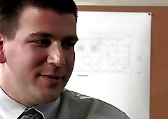 Hot secretary has her feet sniffed and licked