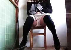 I like thick milk and dissolute lusty sex stud peeking up my petticoat