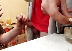 Cigarette his weenie and jizz