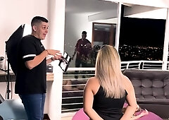 Behind the scenes of my first porn film with squirt Naty