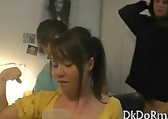 Gay takes off pants at a party