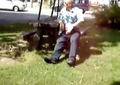 Old Man Jerks In The Park 8