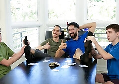 Broke Twinks Jacob King And Texas Twink Bet Everything In A Poker Game With Their Stepdads