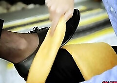 Chris' uncut cock fucked Jack's tight asshole