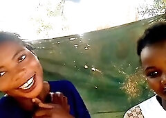 Adorable day behind the scenes with body paint and financial domination