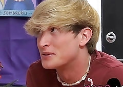 Emo dude licks lollipop before getting drilled hard anally