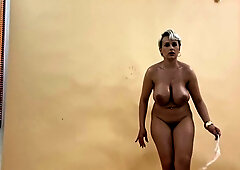 Big boobs milf masturbates with her dildo