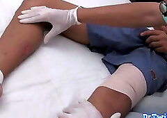 Examined asian patient barebacking doctor