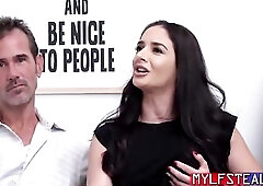 Sheena Ryder is having sex from the back, with a impressive security stud, and enjoying it