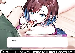 Runaway Home: Mili and Chocolate (Free Steam Demo Game) Visual Nove, lMature, Dating Sim, Raunchy Content, NSFW, Game