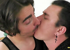 Leo Blue And Johnny Mercy Like Deep throating Each Others Tongue