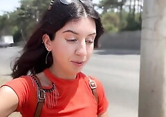 Public Oral job in the Bushes with Stranger and Insane Cumwalk Overspread in Cum