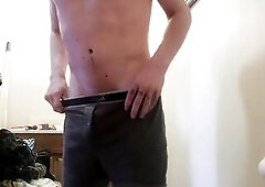 Stripping in advance of my shower
