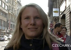 Elevator ride with Kristyna