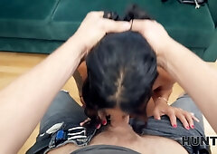 Hunt4k. mind-blowing brazilian lady was lounging on my car, then i screwed her properly