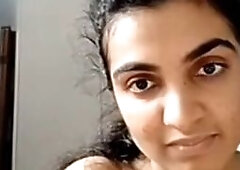 Horny indian housewife first time nude strip show on webcam