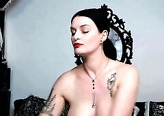 Busty brunette with big boobs rides cock