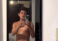 Jakol after mag exercise - Tumalsik tamod ko haha