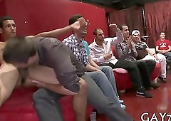 Sucking a huge stripper cock