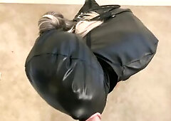 KinkyViolet Armbinder Oral sex