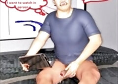 Cartoon fantasy of a cheating wife visiting for some hotwife action